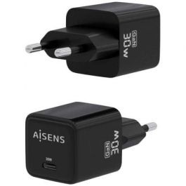 AISENS - CARGADOR GaN 30W, 1xUSB-C PD3.0 QC4.0, NEGRO AISENS - CARGADOR GaN 30W, 1xUSB-C PD3.0 QC4.0, NEGRO