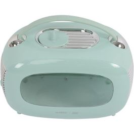 M Pets MPE6953182737025 Caja de Transporte Mochila Sixties Classic con Asa, Apertura Trasera, hasta 5 kg, Color Azul