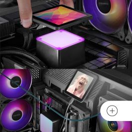 Mars Gaming ML-VISIONPRO360 Refrigeración Líquida AIO 360mm, Pantalla IPS 4", ARGB, TDP 600W Intel/AMD, Negro