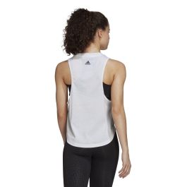 Camiseta de Tirantes Mujer Adidas AEROREADY Blanco 43,5