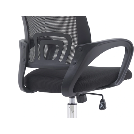 Q-connect Silla de Oficina Siena Malla Base Metálica Premium Color Negro