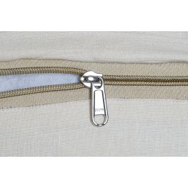 DKD Home Decor Cojin Colonial Camel Gris Piel Poliester 40 x 40 x 10 cm (2 Unidades)