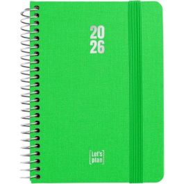 Agenda Anual (2026) Grafoplas Fancy Espiral Tapa Extradura Con Goma A6 170X145 D/P Verde Precio: 12.50000059. SKU: B19E3X5BJ2