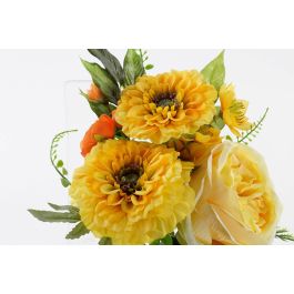 DKD Home Decor Ramo Amarillo Blanco 20 x 37 x 20 cm (12 Unidades)