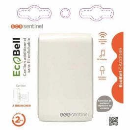 SCS Sentinel CAC0049 Campana Inalámbrica Adicional Enchufable para Timbre Ecobell, Extensión 350m, 25 Melodías SCS Sentinel CAC0049 Campana Inalámbrica Adicional Enchufable para Timbre Ecobell, Extensión 350m, 25 Melodías