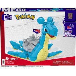 Mega Construx HKT26 Pokémon Lapras Figura de Construcción Articulada, Set de Bloques Armables Coleccionable para Niños +8 años Mega Construx HKT26 Pokémon Lapras Figura de Construcción Articulada, Set de Bloques Armables Coleccionable para Niños +8 años