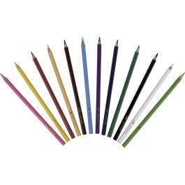 Liderpapel Lápices de Colores Acuarelables Caja de 12 Unidades Colores Surtidos