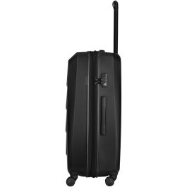 Wenger Prymo Prymo Large Maleta Negra de Policarbonato Rígida con 4 Ruedas 93L Expandible 107L