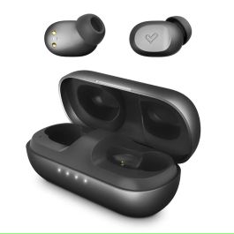 Energy Sistem Auriculares True Wireless Urban 3 Space Graphite, 25h Autonomía Total, Bluetooth 5.1, Carga Inalámbrica Qi