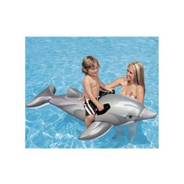 Colchón inflable de playa Dolphin - Mixto - 175 cm - Para niños - Gris y negro