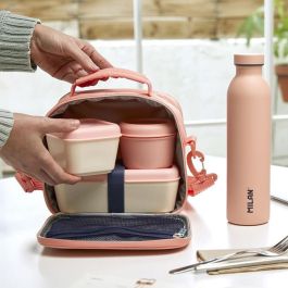 Bolsa isotérmica porta alimentos con 3 recipientes (3,5 l) serie 1918, rosa milan Bolsa isotérmica porta alimentos con 3 recipientes (3,5 l) serie 1918, rosa milan