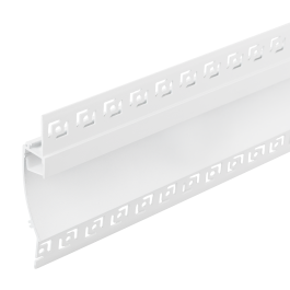Greenice Perfil de Aluminio 18.5x15.5mm para Tiras LED Flexibles/Rígidas Integración Pared 2 Metros con Difusor Opal para Escayola/Pladur