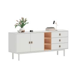 Buffet Urban DKD Home Decor Blanco Natural 40 x 75 x 180 cm