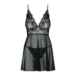 Picardías y Tanga Imperia (S/M) Obsessive Idillia babydoll Negro