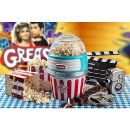 Ariete 2957/01 Máquina de Palomitas Party Time Big Popper Azul, Diseño Retro Años 50, Aperitivo Natural sin Grasas