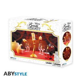 ABYstyle Lámpara Réplica Disney La Bella y la Bestia Lumière Poliresina LED 24x9x31cm Decorativa Colección