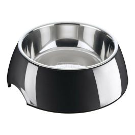 Hunter Comedero Melamina y Acero Inoxidable Extraíble Antideslizante Apto Lavavajillas 350ml Negro Hunter Comedero Melamina y Acero Inoxidable Extraíble Antideslizante Apto Lavavajillas 350ml Negro