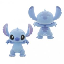 Enesco Figura Flocada Disney Stitch - Alienígena Azul con Collar de Flores, No es un Juguete
