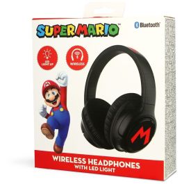 OTL Technologies Auriculares Inalámbricos LED Super Mario Bros Bluetooth 5.3 con Micrófono Autonomía 50h