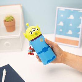 ERIK Portatodo 3D Alien Toy Story Disney Pixar - Silicona Suave, Cierre Cremallera Personalizado, Base Extensible (17x6,5cm)