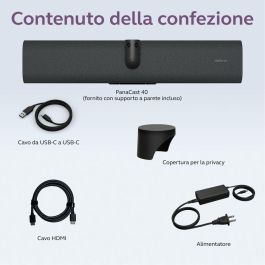 Jabra PANACAST 40 Cámara de Videoconferencia 4K MS Teams Rooms Bar Only Negro