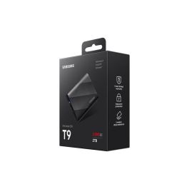 Disco Externo SSD Samsung Portable T9 2TB/ USB 3.2/ Negro Disco Externo SSD Samsung Portable T9 2TB/ USB 3.2/ Negro