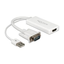 DELOCK Adaptador VGA + Audio a HDMI con Cable 62460, 0.25m, Resolución 1920x1080 Precio: 55.50000049. SKU: B16SDEYBFZ