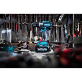 Makita HP001GD201 Taladro Percutor Inalámbrico 40V Sin Escobillas - 2600 RPM, 140 Nm, para Perforar y Atornillar