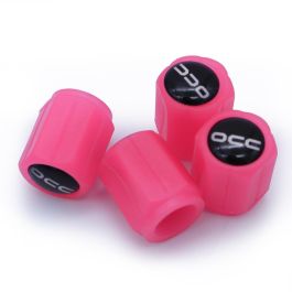 Occ Sport Tapones Valvula Led Rosa OCCLEV003 Universales Fluorescentes Brillo Oscuridad