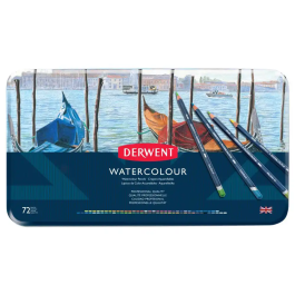 Derwent Lápices de Colores Watercolour Caja de 72 Unidades Colores Surtidos