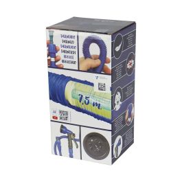 Altadex Manguera Extensible Xpansy Pro, 7.5 m, Azul, Ø12 mm, Resistente hasta 8 Bar, con Pistola de Riego 7 Funciones, Conector Rápido y Adaptador