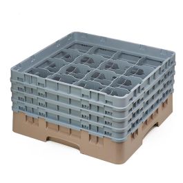 CAMBRO - 16S800-184 - Cesta de lavado 16 comp. 4 alturas - 10,9 cm Ø máx. - alt. máx. 21,7 cm - 50 x 50 x 26,7 cm - Beige Precio: 89.49999982. SKU: B172GSMTQQ