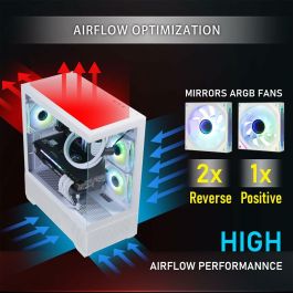 Bitfenix BIT4712883219740 Caja de PC CETO Basic Semitorre ATX Sin Fuente de Alimentación Blanco