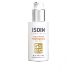 Protector Solar con Color Isdin Fusion Water Magic Repair Spf 50 50 ml Precio: 27.59000013. SKU: B12BLCWV74