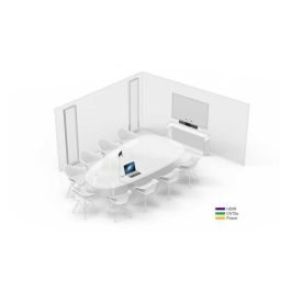 Yealink MeetingBar A30 Videoconferencia para Salas Medias 8MP Cámara Gran Angular 120°, 2x HDMI out, HDMI in, 2x USB 2.0, Rj-45, Android 9.0, Incl. CTP18 Panel Táctil