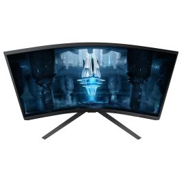 Samsung LS32BG850NPX Monitor Gaming 32 Pulgadas, 4K UHD, Mini-LED, Quantum HDR 2000, 240Hz, 1ms, Curvo 1000R, Freesync Premium Pro, G-Sync Compatible, Blanco