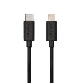 Veho Cable USB-C a Lightning Aprobado MFi para Dispositivos Apple, Carga y Sincronización, Negro