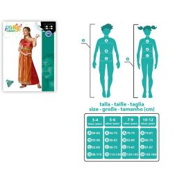 Disfraz de Hindú Naranja para Niña Infantil Talla 5-6 Años - Traje Completo de Carnaval con Vestido y Diadema de Temática Países del Mundo Disfraz de Hindú Naranja para Niña Infantil Talla 5-6 Años - Traje Completo de Carnaval con Vestido y Diadema de Temática Países del Mundo