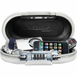 MASTER LOCK Mini baúl de viaje portátil con cable de seguridad - Blanco