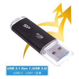 Silicon Power Stick USB 3.1 64GB B02 Negro