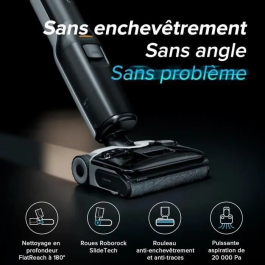 Roborock Aspiradora Inalambrica F25 ACE - 20.000 Pa - Todo en uno para Suelos Duros - Sin Enredos - Secado Rápido a 90°C