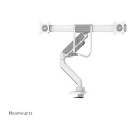 Neomounts Brazo de Monitor para 2 Pantallas DS75-450WH2, 17-32 Pulgadas, 8kg por Pantalla, Resorte de Gas, Blanco
