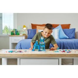 Zuru Max Build Set Construcción Estación de Bomberos y Policía, 976 Piezas, Vehículos y Accesorios, Modelos Surtidos