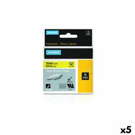 Cinta Laminada para Rotuladoras Dymo 19 mm x 1,5 m Negro Amarillo (5 Unidades) Precio: 185.49999985. SKU: S8424170