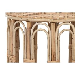 Mesita Auxiliar Balines DKD Home Decor Natural 42 x 47 x 42 cm Set de 2