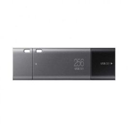 PENDRIVE SAMSUNG TITÁN GRAY PLUS 256GB - CONECTORES USB-A Y USB TIPO-C - 300MB/S LECTURA - USB 3.1