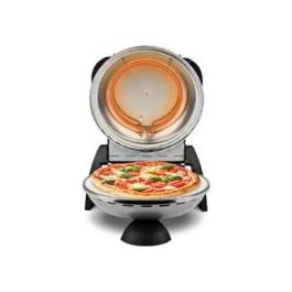 G3 Ferrari Horno de Pizza Delizia G1000606, 1200W, para Pizza de 31cm, Temperatura hasta 400°C, Color Plata, Incluye Piedra y Utensilio Precio: 127.69000046. SKU: B1FX9K4VJ7