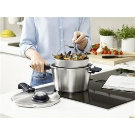 Fissler Vitavit® Premium Olla a Presión 8L con Cestillo y Trípode, Apto para Inducción, Superficie Novogrill, Modelo 622-812-08-070/0 Fissler Vitavit® Premium Olla a Presión 8L con Cestillo y Trípode, Apto para Inducción, Superficie Novogrill, Modelo 622-812-08-070/0