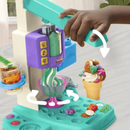 Hasbro Play-Doh Heladería Multicolor G0028 Crea Helados Divertidos con Accesorios y Moldes