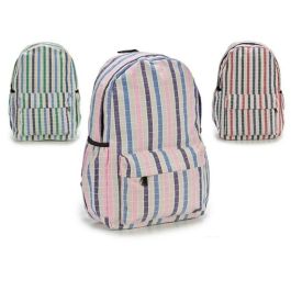 Pincello Mochila Rayas Verticales, 31x45x13 cm (12 Unidades)